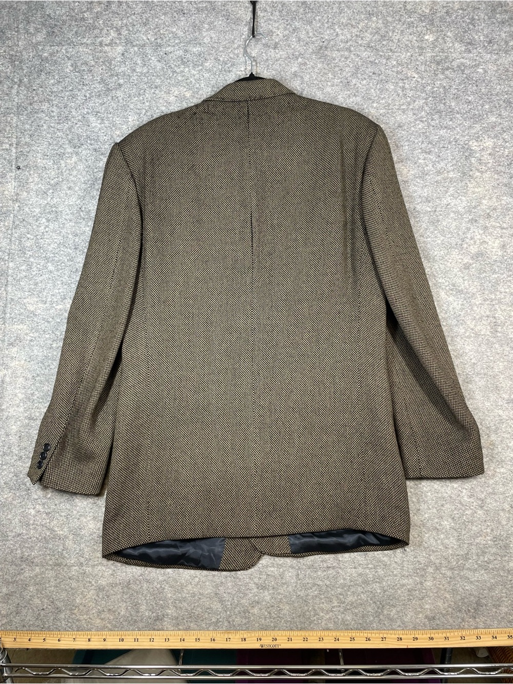 Strellson Wool Blazer Brown 52EU Tailored Luxury Career Sport Coat Business - Picture 15 of 16